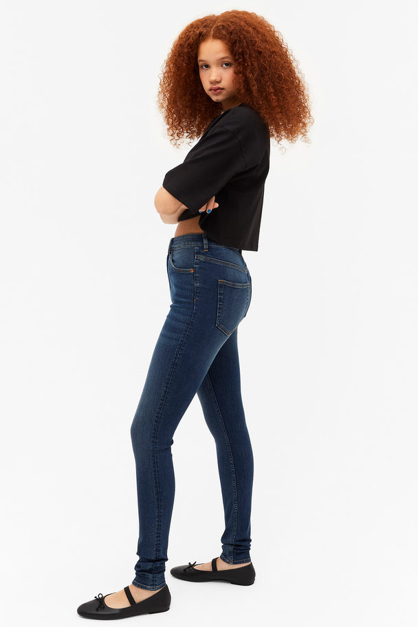 Monki Oki High Waist Tight Country Blue Jeans Country Blue