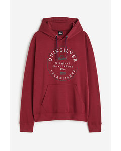 Circle Trim - Hoodie Tibetan Red