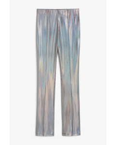 Metallic Flared Trousers Multicoloured
