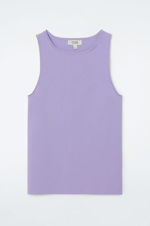 COS Tubular Knitted Tank Top Lilac