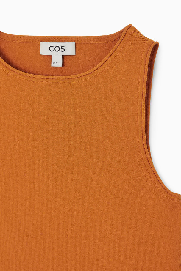 COS Stickat Linne Med Rörformade Detaljer Orange