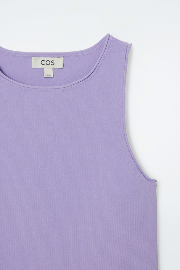 COS Tubular Knitted Tank Top Lilac