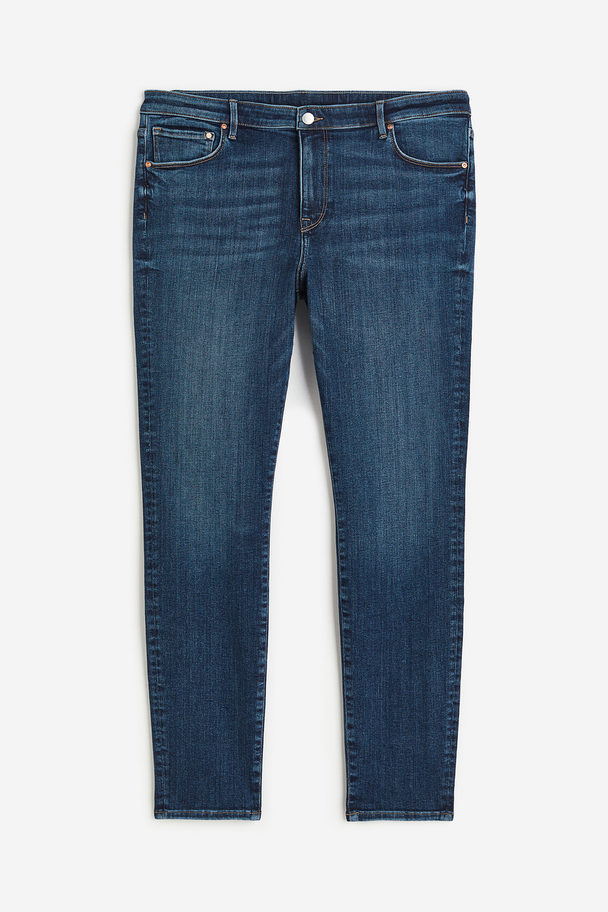 H&M H&m+ Shaping High Ankle Jeans Donker Denimblauw