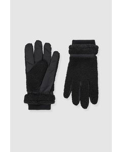 Teddy Gloves Black