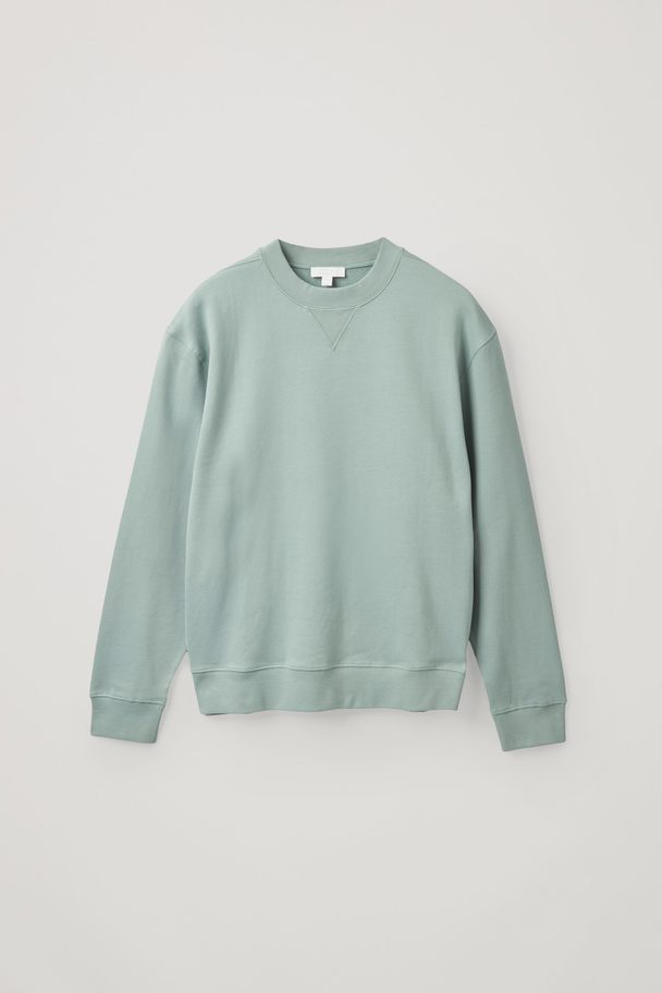 COS Relaxed Sweatshirt Dusty Turquoise