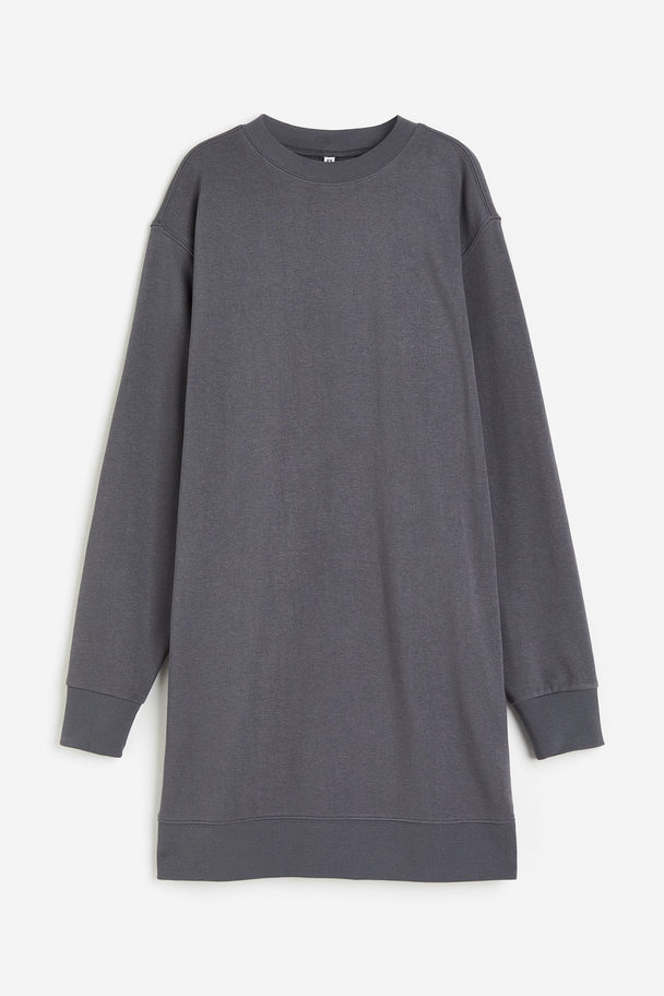 H&M Sweatshirt Dress Dark Grey