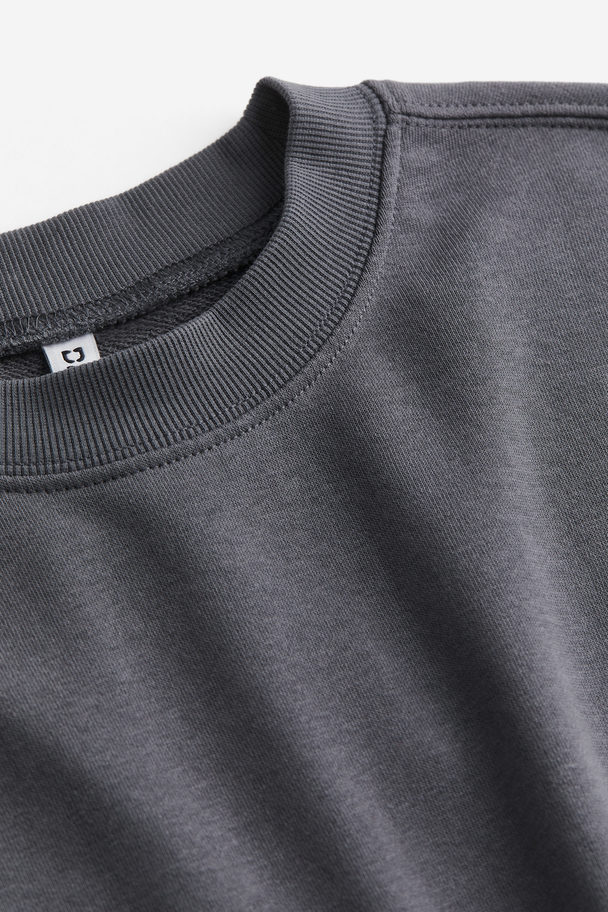 H&M Sweatshirtkjole Mørkegrå