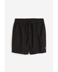 Bommy Linen Shorts Black