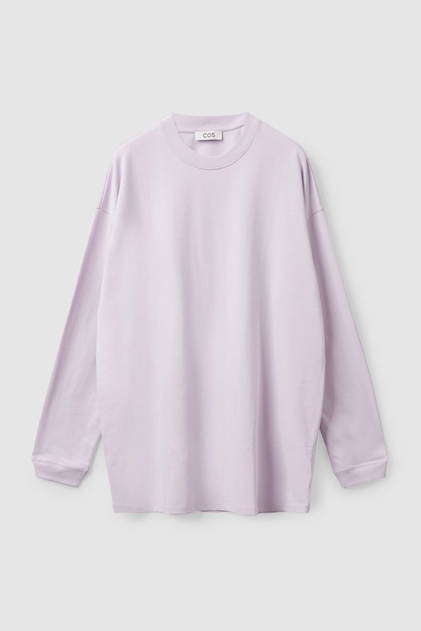 COS Oversized Long-sleeve T-shirt Pale Lilac