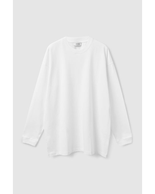COS Oversized Long-sleeve T-shirt White