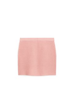 Crochet Mini Skirt Pink