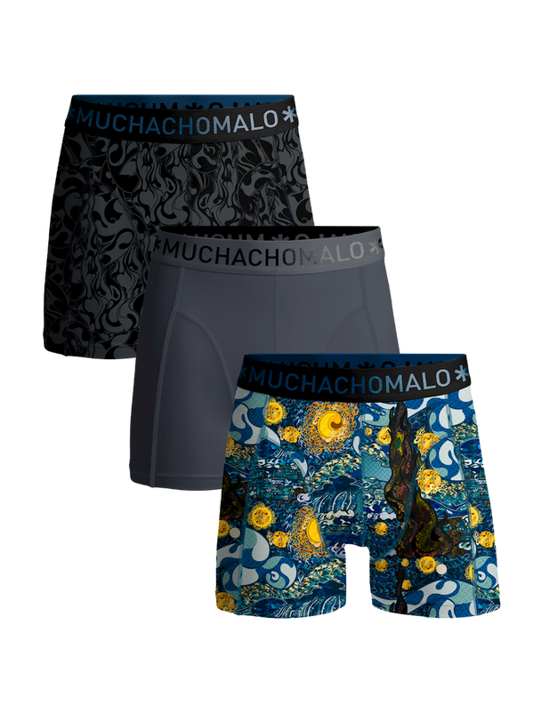 Muchachomalo 3er-Pack Boxershorts Herren - Weicher Bund - perfekte Qualität