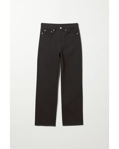 Rowe Extra High Straight Jeans Stay Black