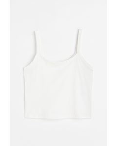 H&m+ Cotton Vest Top White