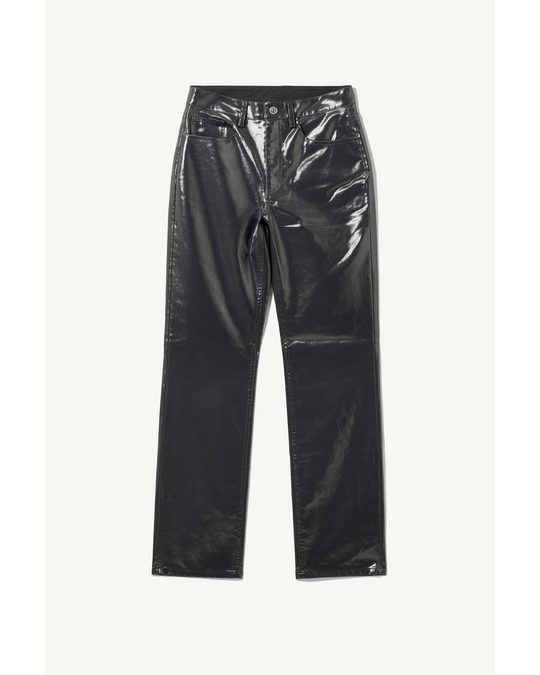 Weekday Ralph Coated Trousers Black