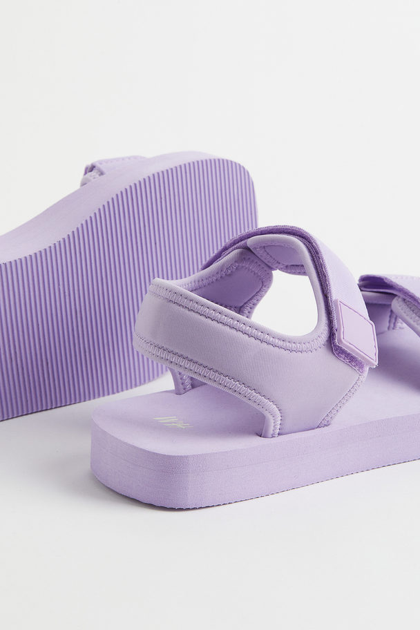 H&M Scuba Sandals Light Purple