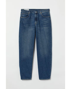 H&m+ 90s Baggy High Jeans Denimblå
