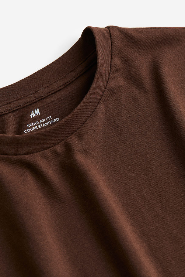 H&M T-shirt - Regular Fit Bruin