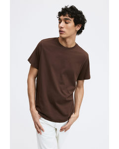 T-shirt - Regular Fit Bruin