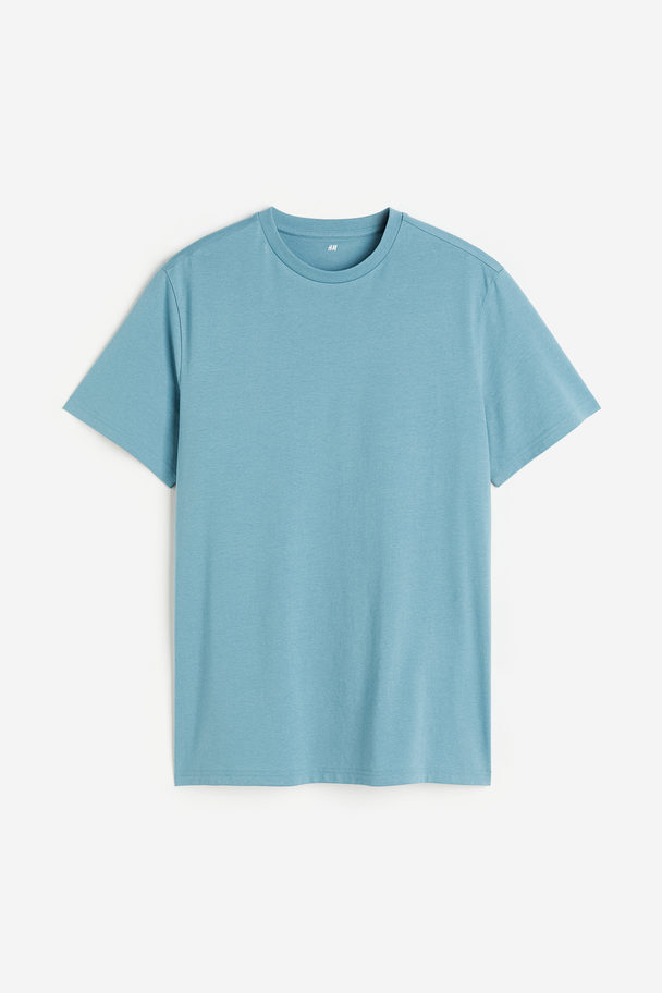H&M Regular Fit T-shirt Turquoise