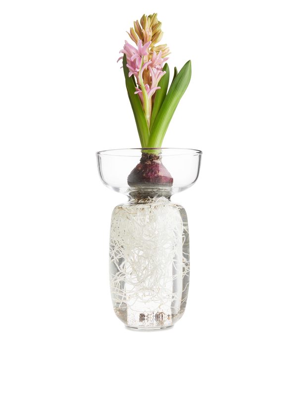 ARKET Glass Forcing Vase 20 Cm Clear Glass