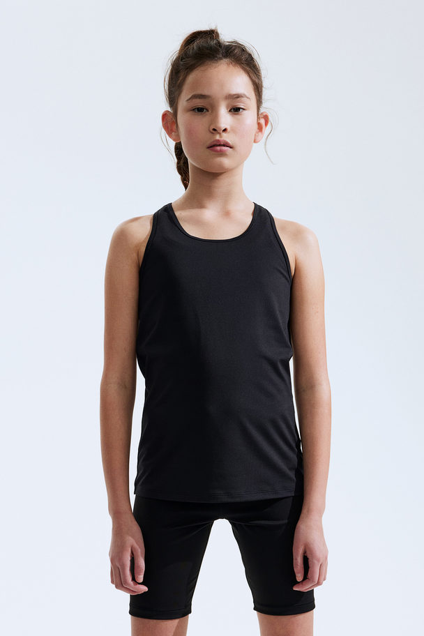 H&M 2er-Pack DryMove™ Sport-Tanktops Rosa/Schwarz