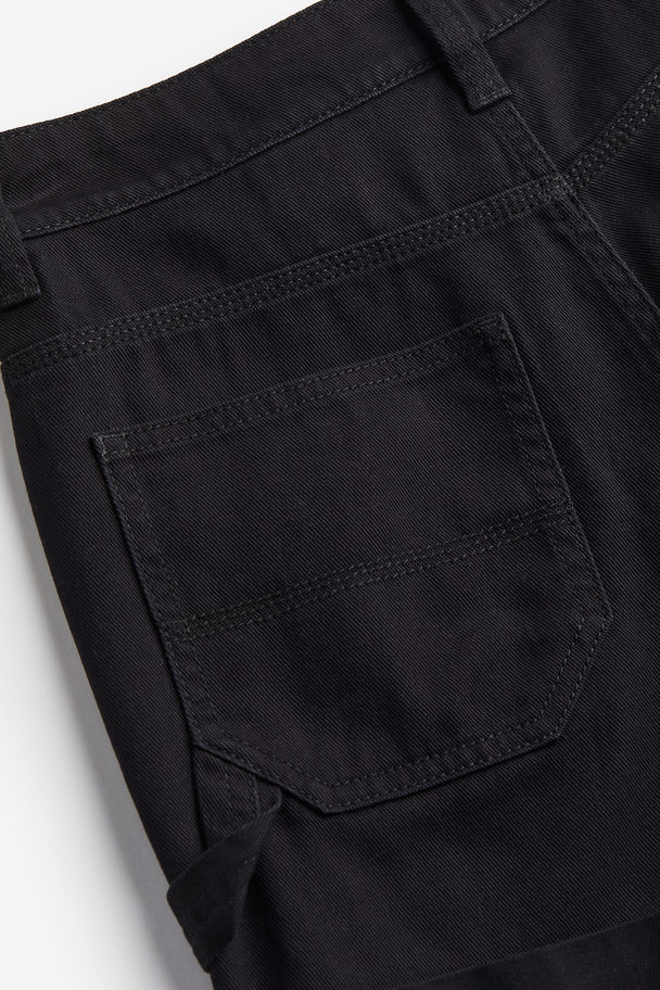H&M High-waisted Cargo Shorts Black
