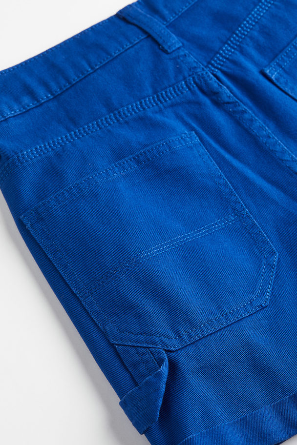 H&M High-waisted Cargo Shorts Blue