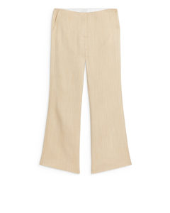 Flared Trousers Mustard