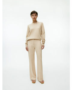 Flared Trousers Mustard