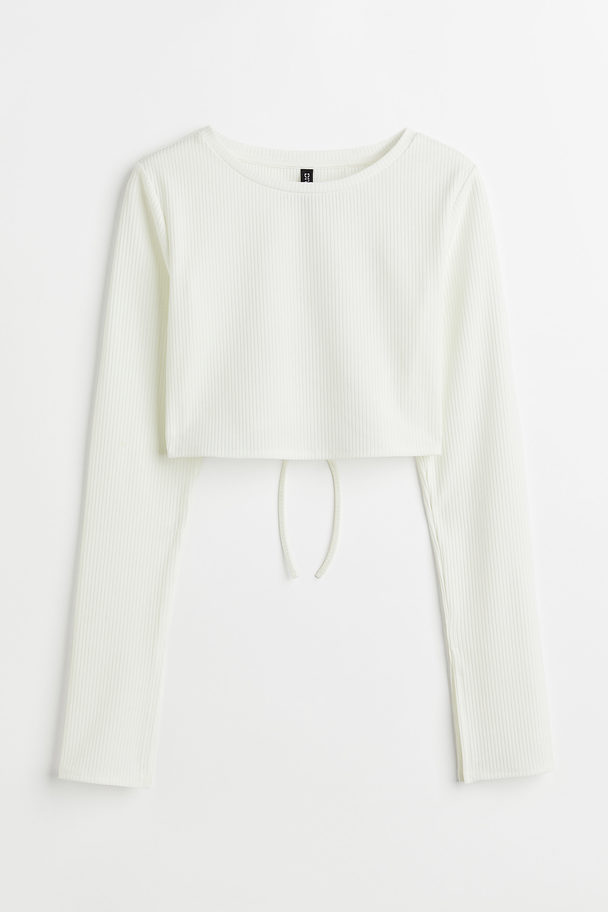 H&M Open-backed Top Cream