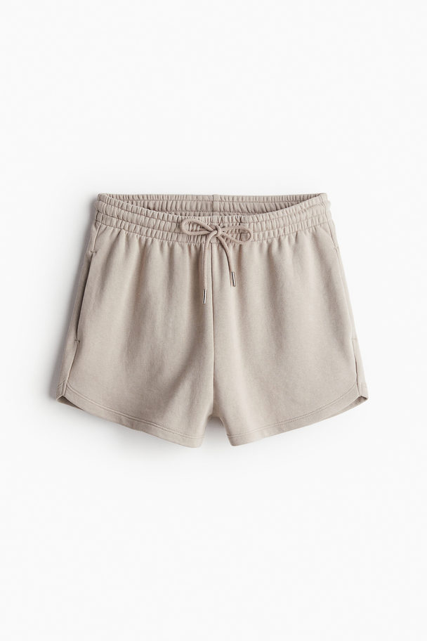 H&M Sweatshirt Shorts Light Beige