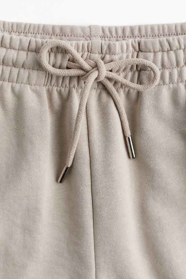 H&M Sweatshirt Shorts Light Beige