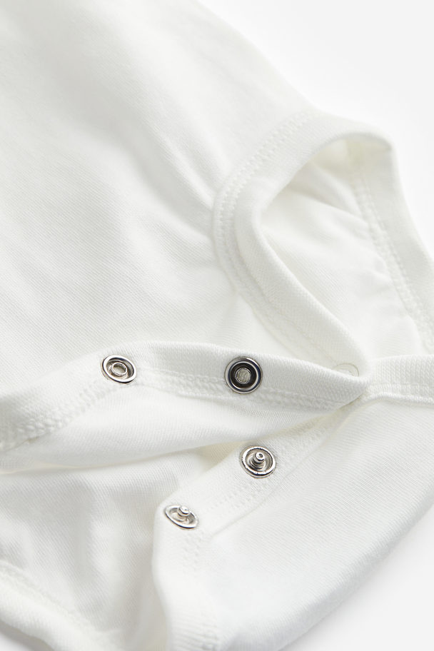 H&M 2-piece Cotton Set White/blue Striped