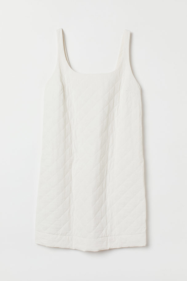 H&M Kurzes Kleid Weiß