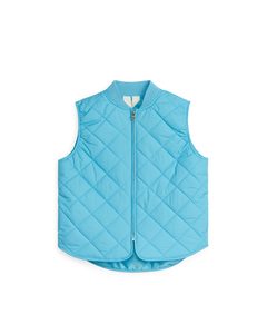 Quilted Insulator Vest Turquoise