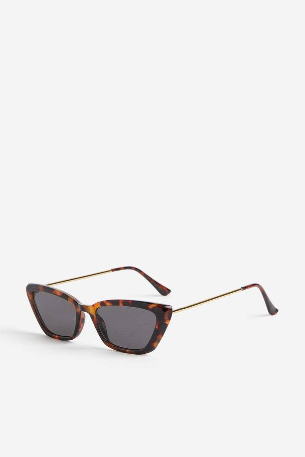 H&M Cat Eye-solbriller Brun/skilpaddemønstret