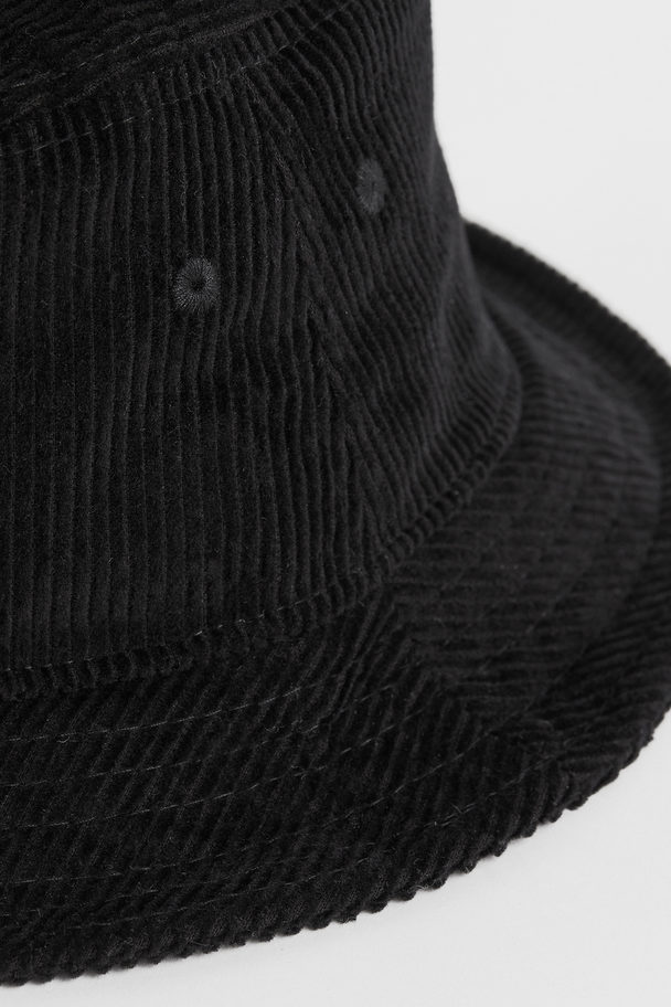 H&M Corduroy Bucket Hat Black