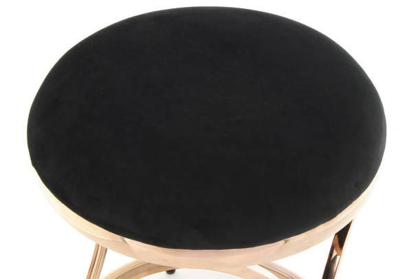 360Living Stool Weyda 325 black / roségold