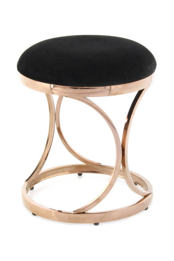 360Living Stool Weyda 325 black / roségold