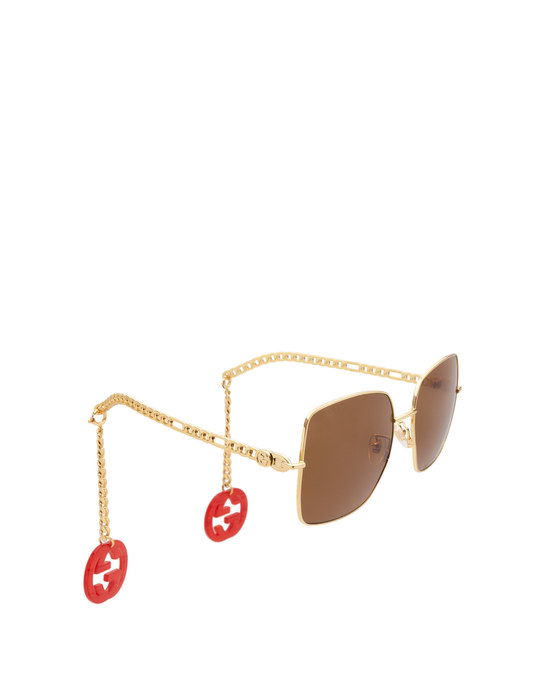 Gucci Gg0724s Gold Sunglasses