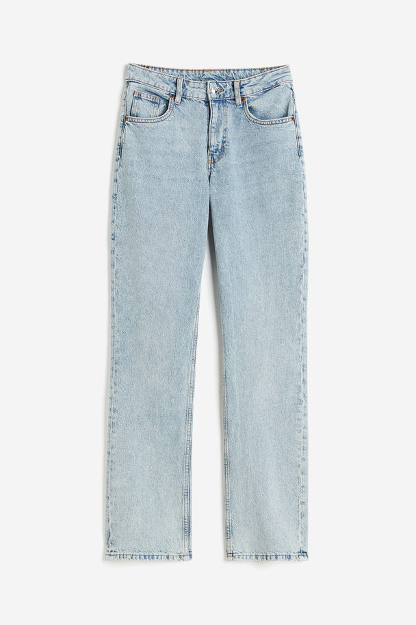 H&M Slim Regular Jeans Light Denim Blue