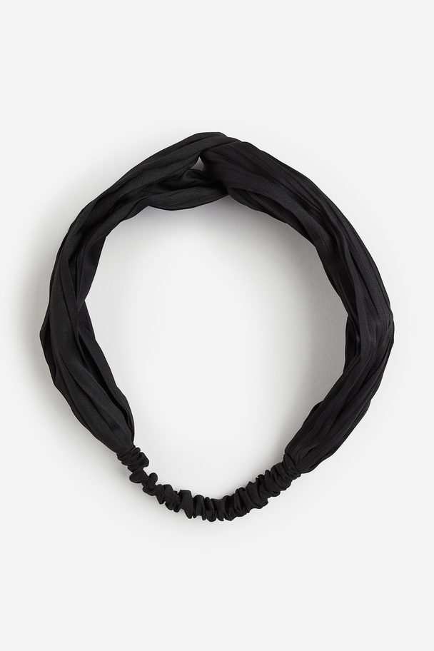 H&M Haarband Met Gedraaid Detail Zwart