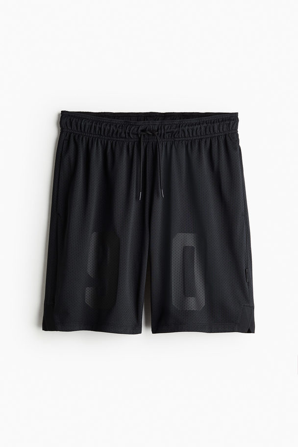 H&M Drymove™ Træningsshorts I Mesh Sort