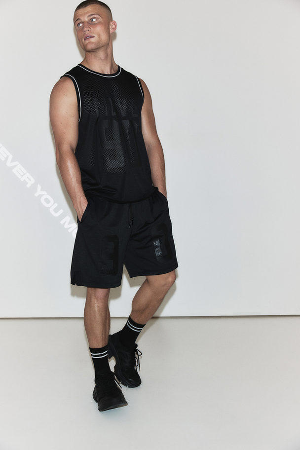 H&M Drymove™ Mesh Sports Shorts Black