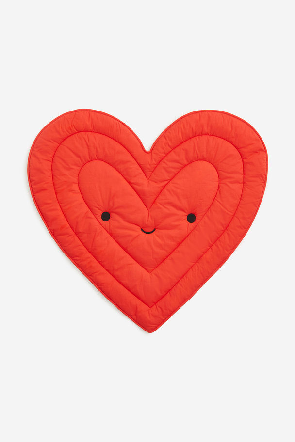 H&M HOME Heart-shaped Baby Mat Bright Red