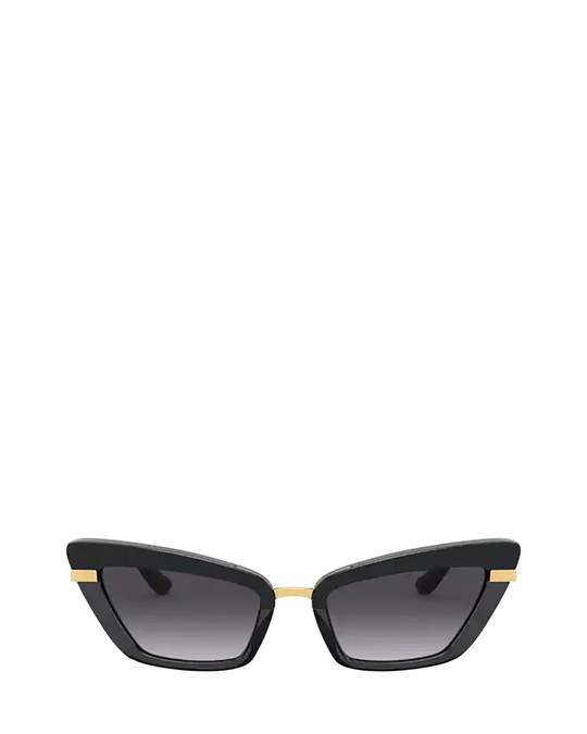 Dolce & Gabbana Dg4378 Black On Transparent Black Sunglasses