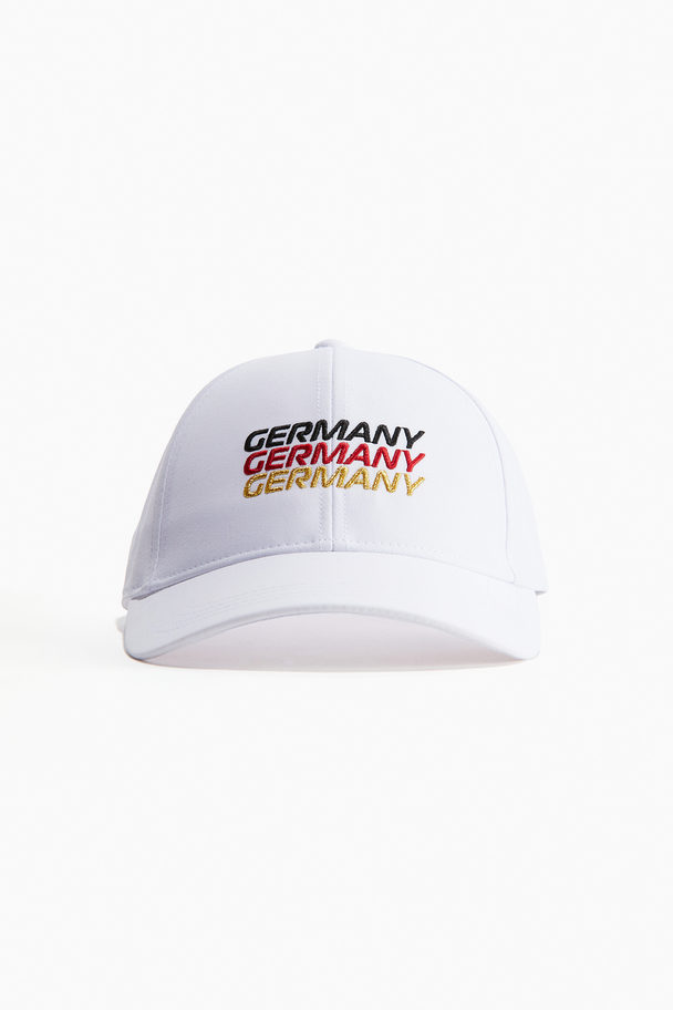 H&M Water-repellent Sports Cap White/germany