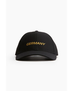 Wasserabweisende Sportcap Schwarz/Germany