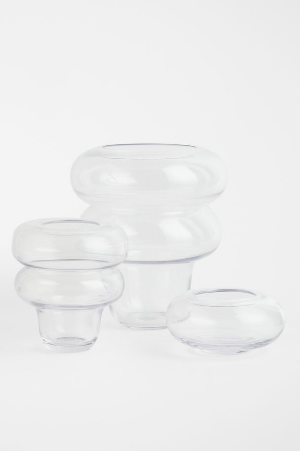 H&M HOME Liten Glassvase Transparent